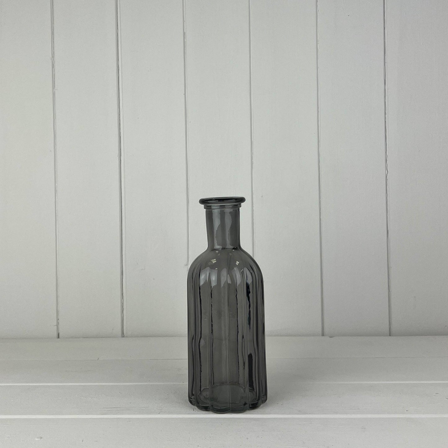 Smoky Grey Glass Bottle