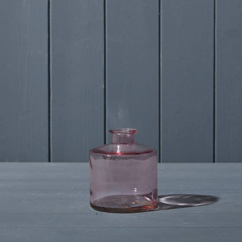 Lavender Squat Glass Bottle