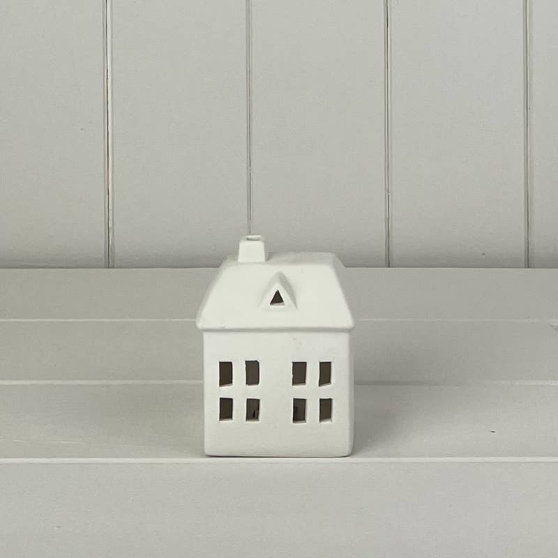 White Ceramic House With Led