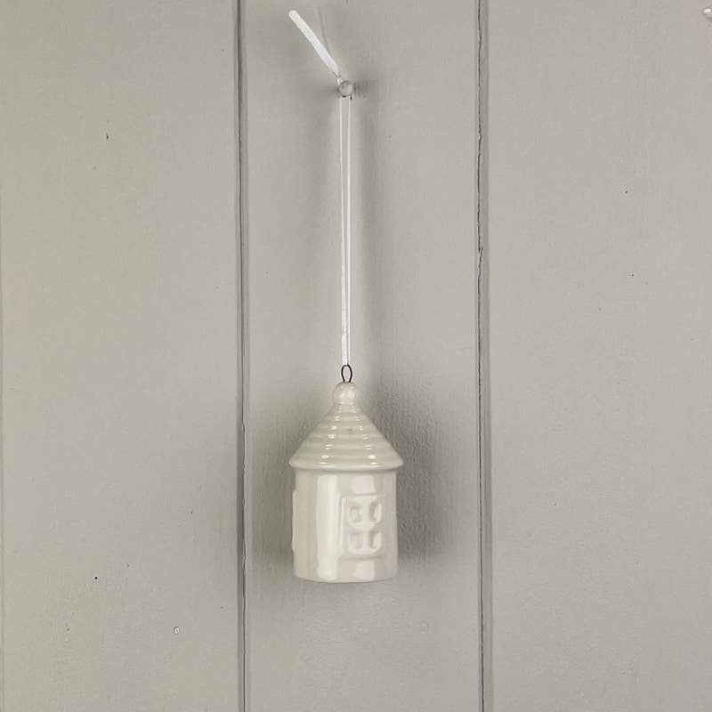 White Ceramic Hanging House Decoration
