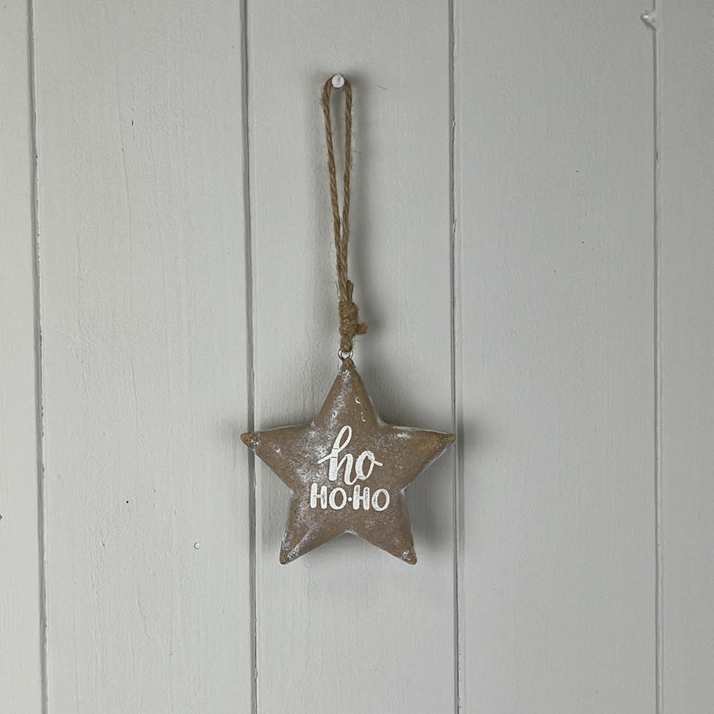 Wooden Hanging Star