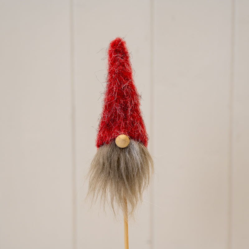 Red Woolly Gonk With Pick