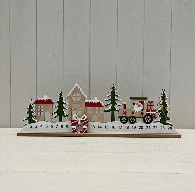 Wooden Tractor Advent Calendar