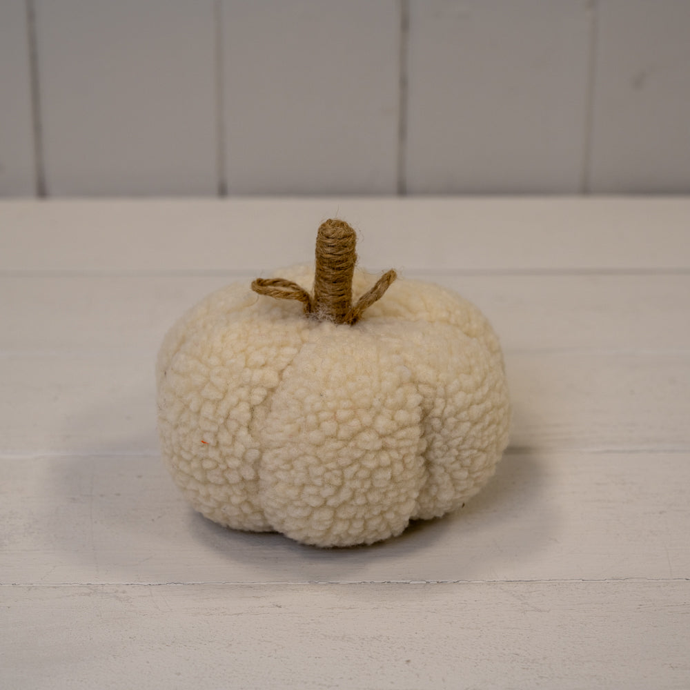 Cream Fabric Pumpkin