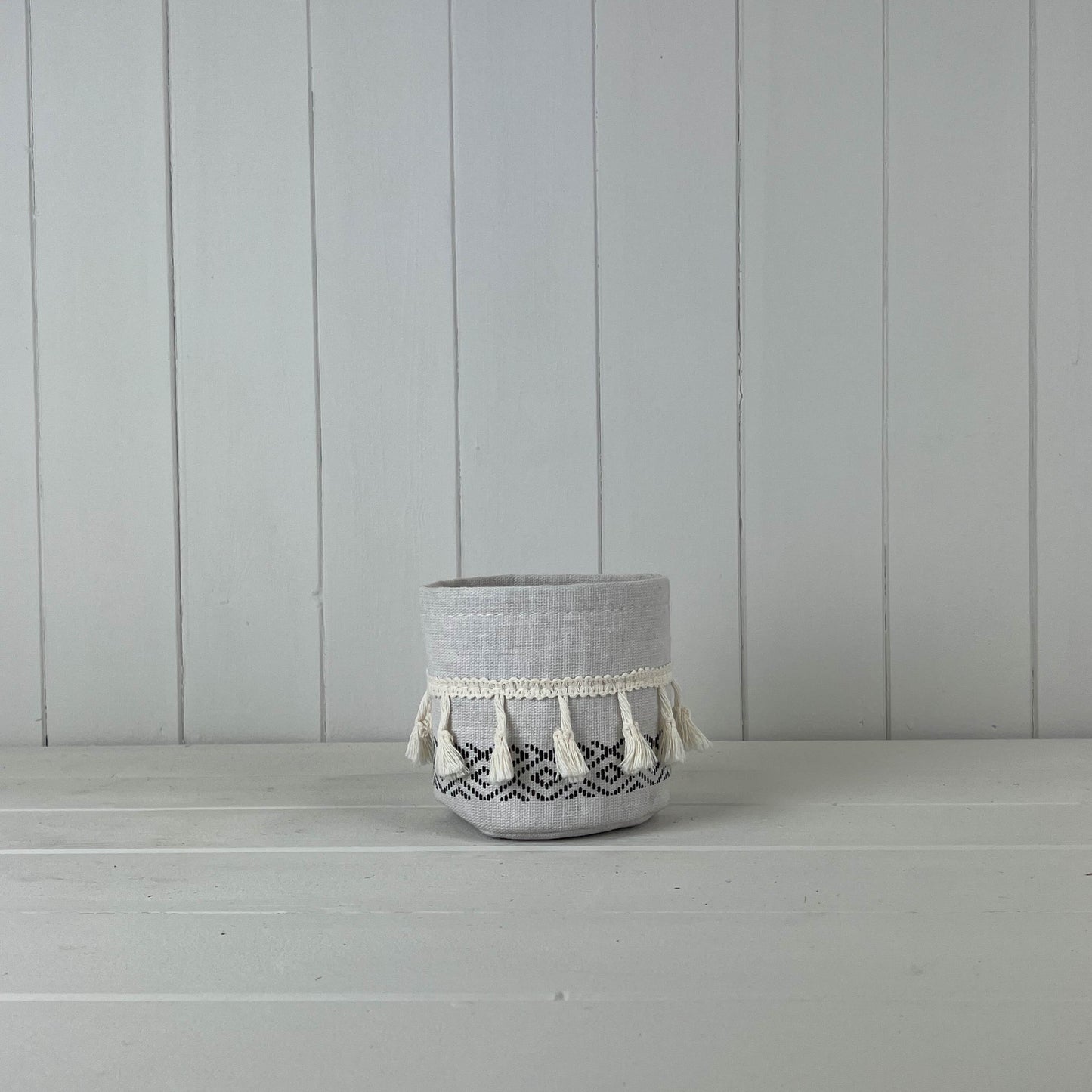 Black And White Cotton Basket