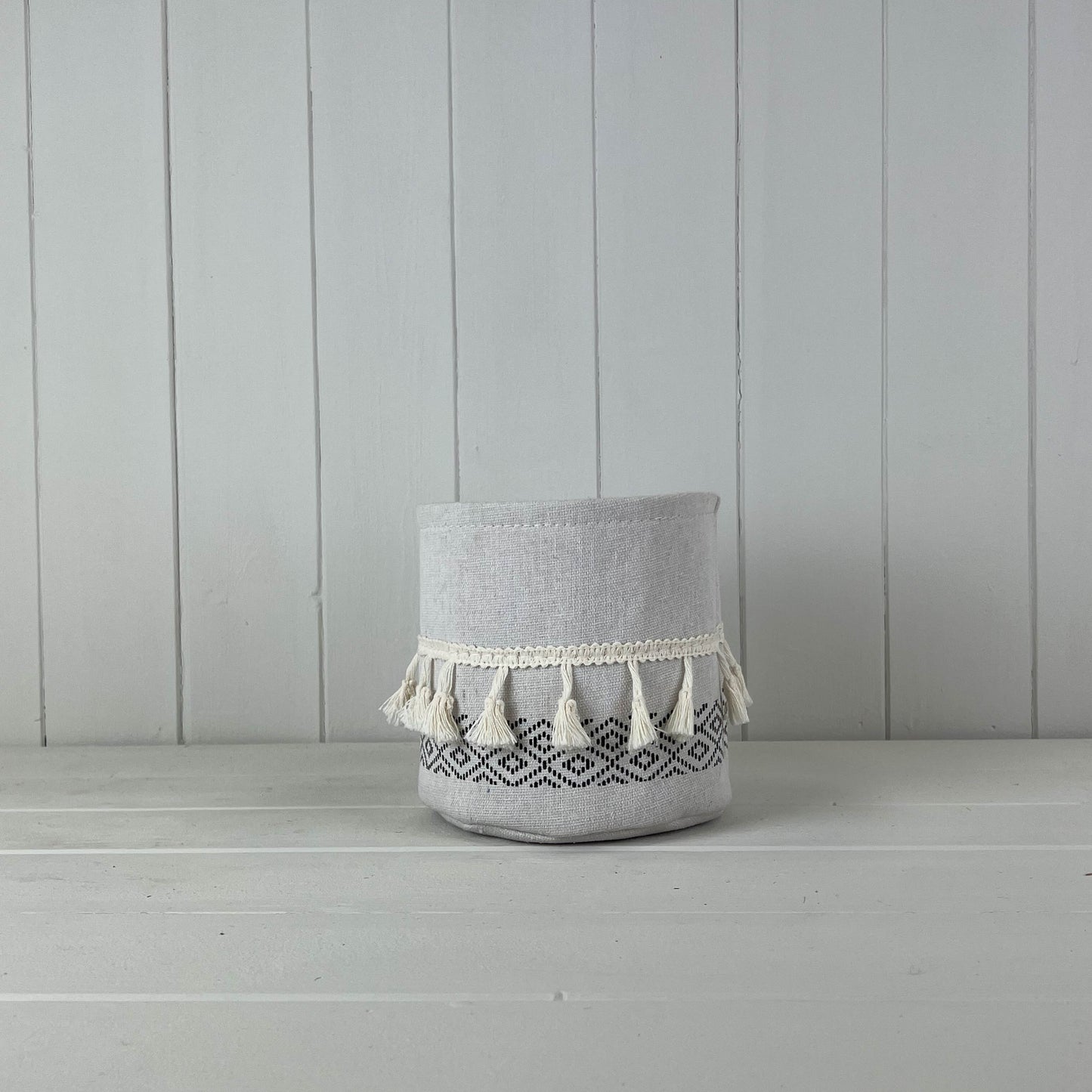 Black And White Cotton Basket