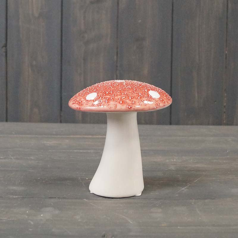 Red Ceramic Mushroom