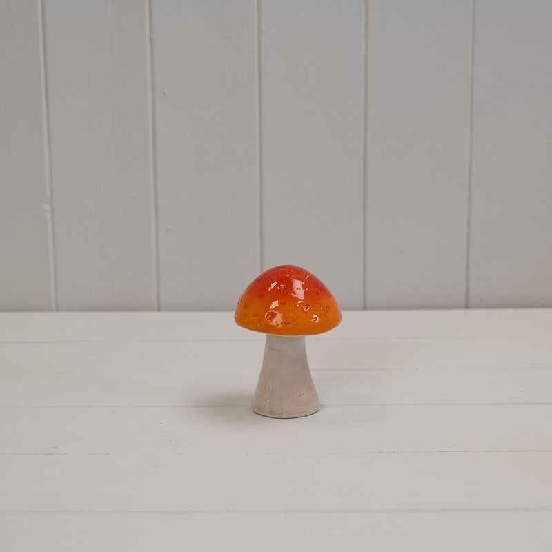 Ceramic Orange Mushroom