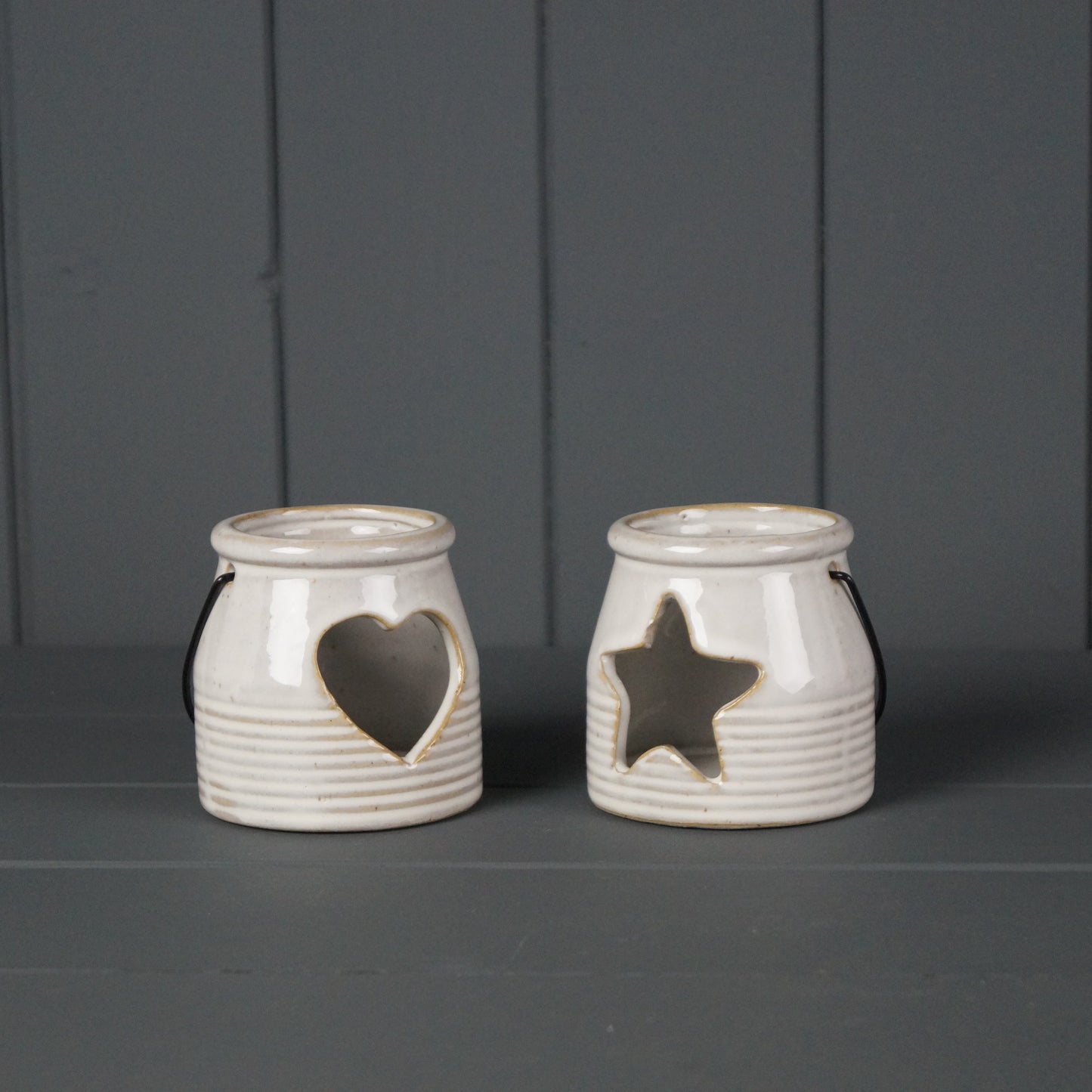 Ceramic Star/Heart Tealight Holder