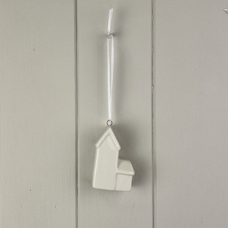 White Ceramic Hanging House Decoration