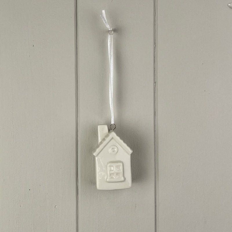 White Ceramic Hanging House Decoration