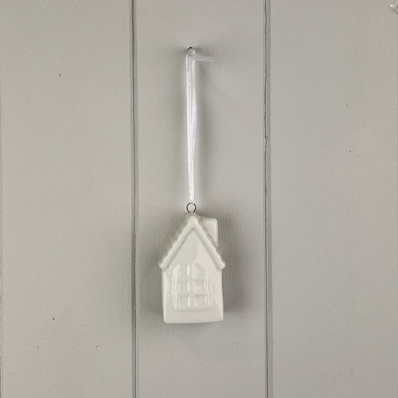 White Ceramic Hanging House Decoration