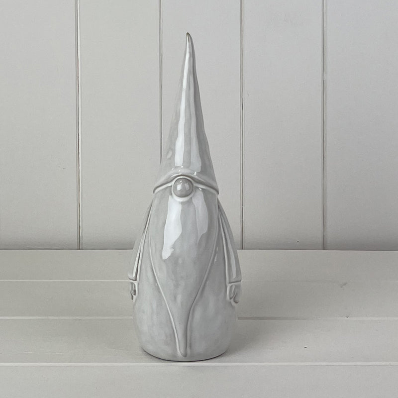 Glazed Ceramic Gonk Ornament With Textured Detail