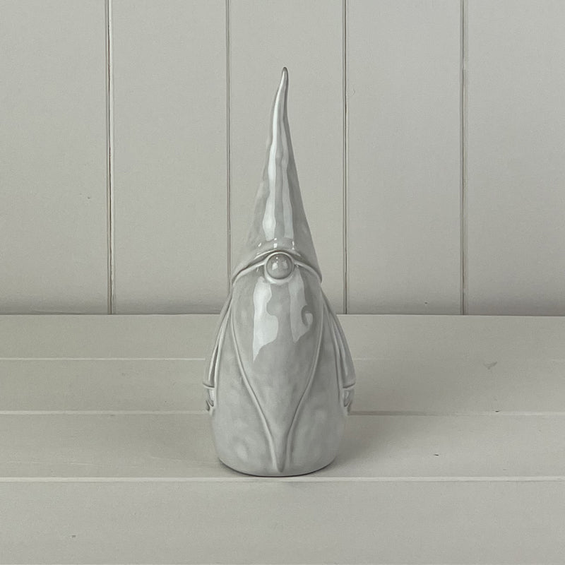 Glazed Ceramic Gonk Ornament With Textured Detail