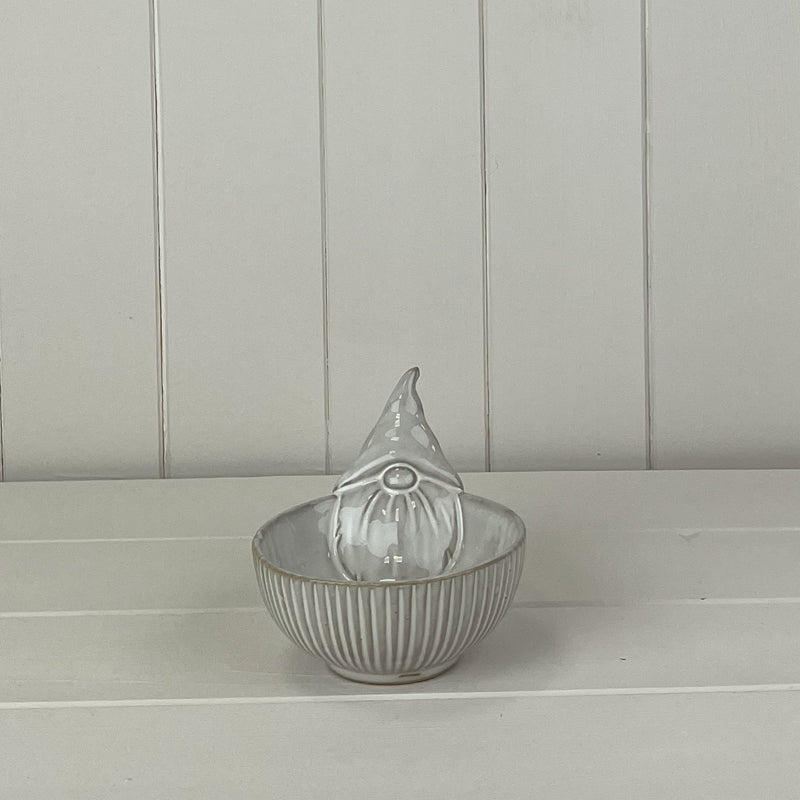 Glazed Gonk Ceramic Bowl With Textured Detail