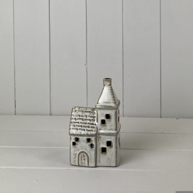 Beige Mottle Ceramic Church Decoration With Led