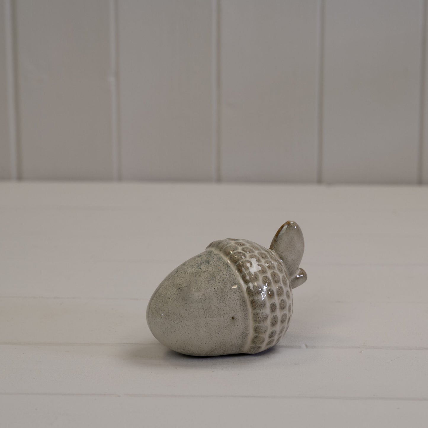 Beige Mottle Ceramic Acorn