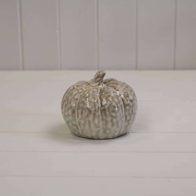 Beige Mottle Ceramic Pumpkin Collection