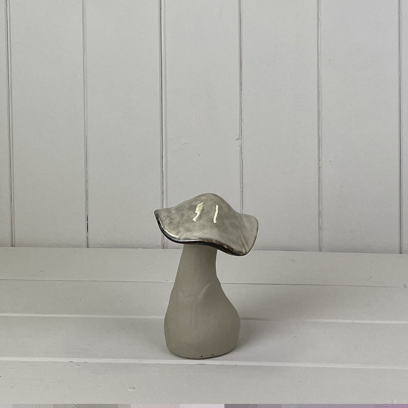 Beige Mottle Ceramic Mushroom