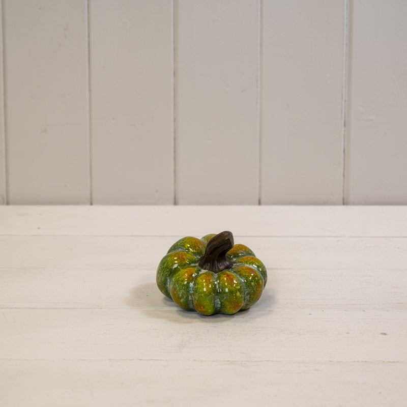 Green Ceramic Vintage Style Pumpkin