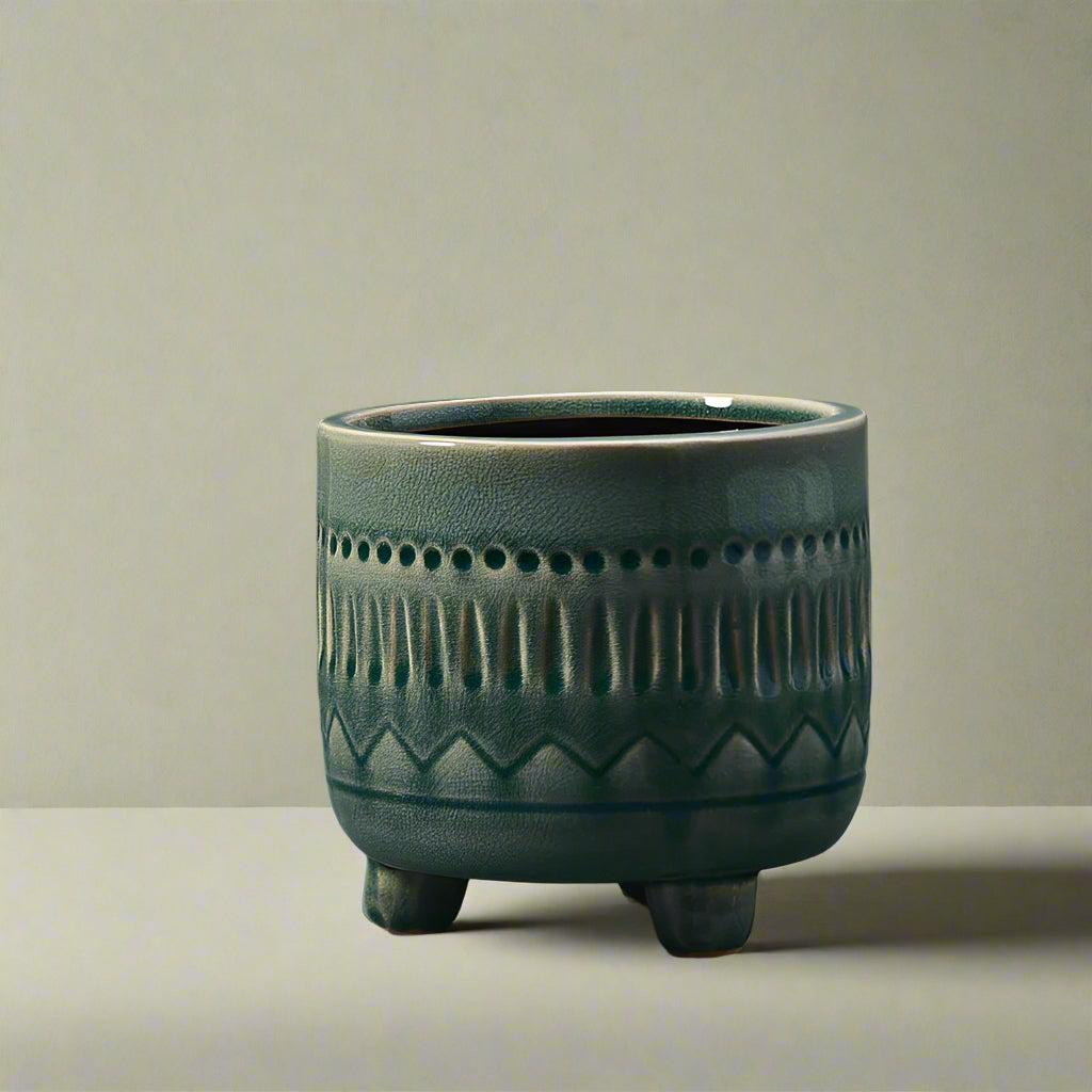 Green Ceramic Pot