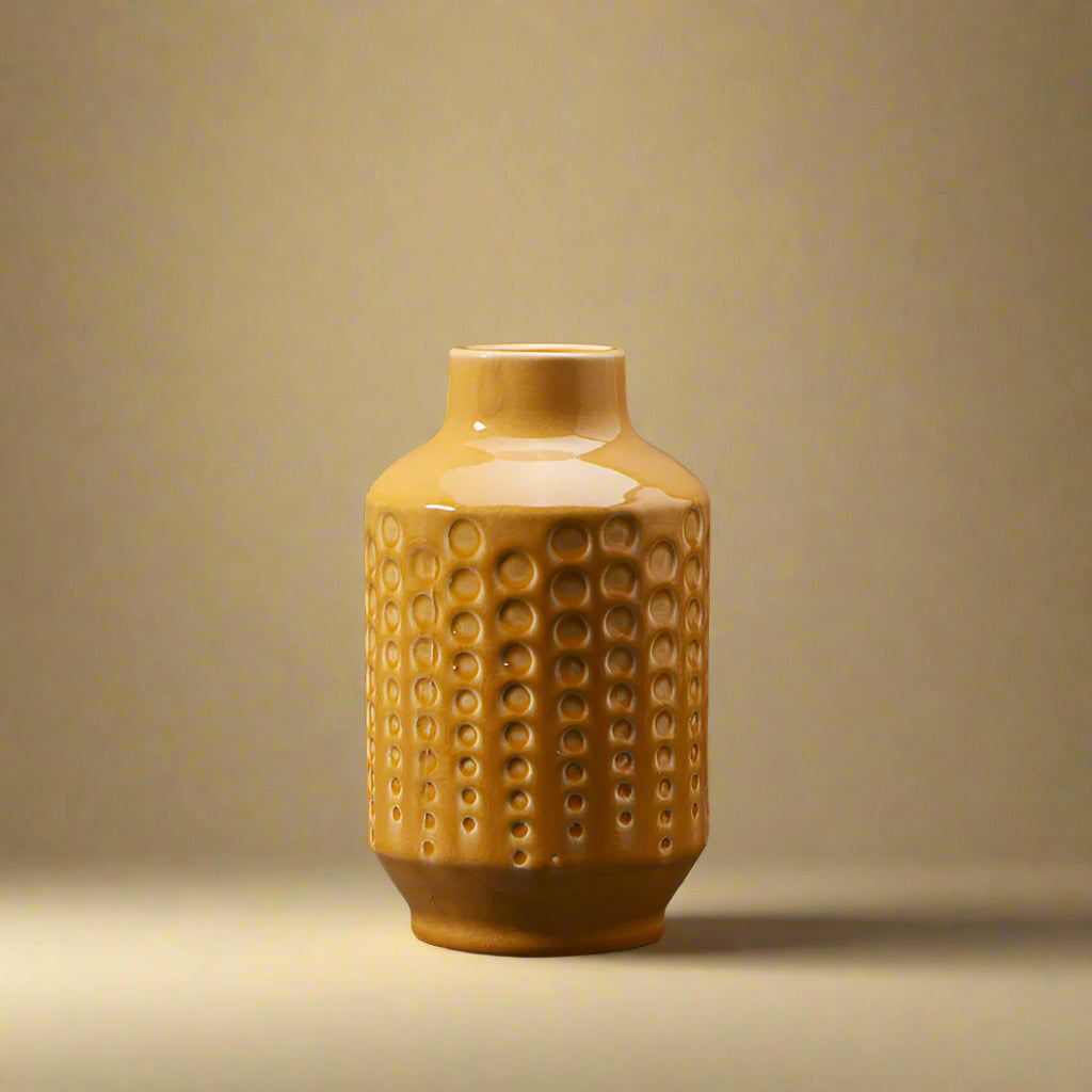 Dimpled Ceramic Vase
