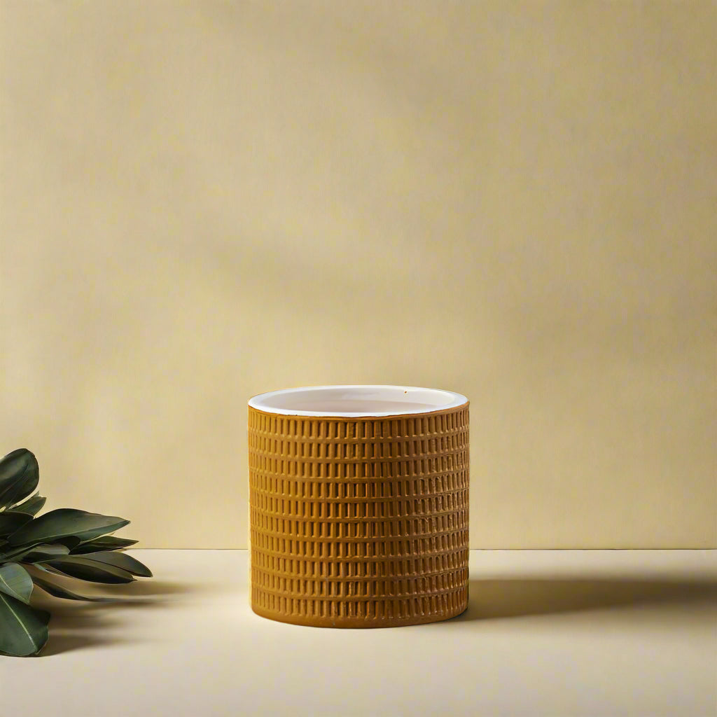Yellow Ceramic Pot