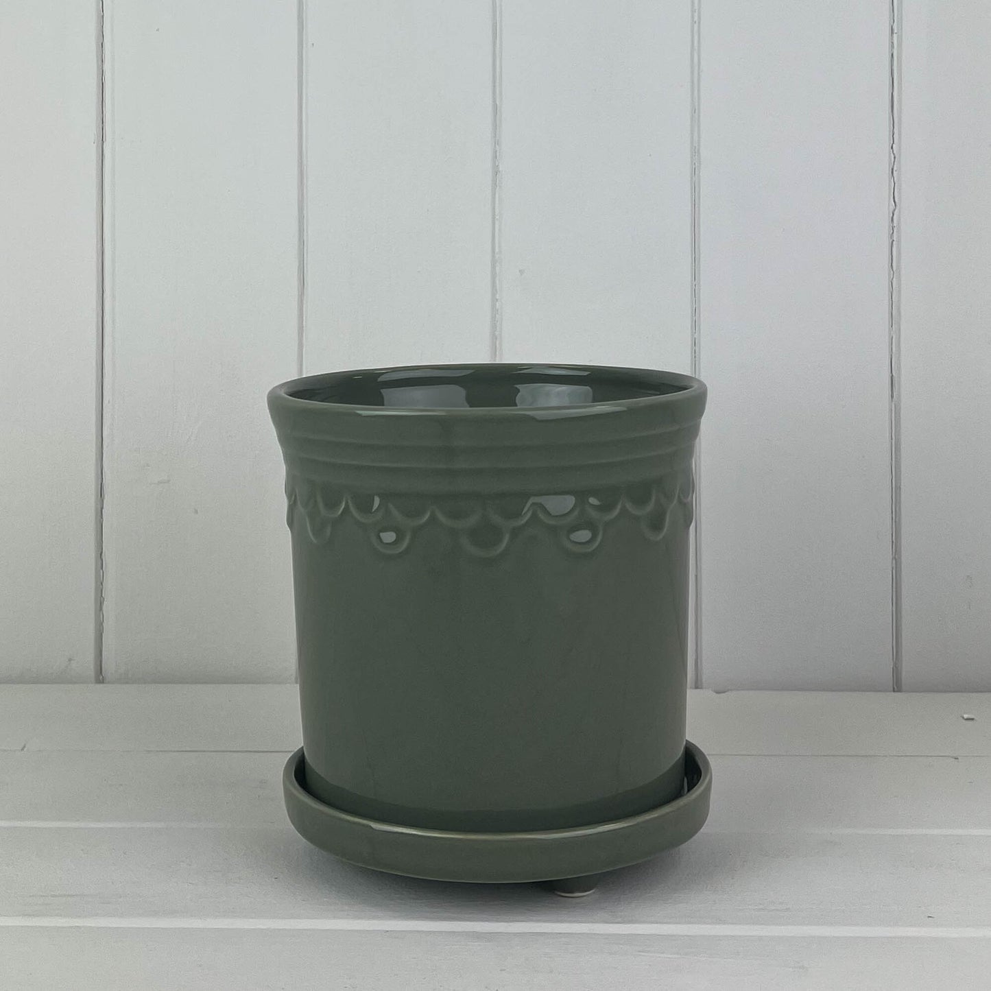 Sage Saucer Pots