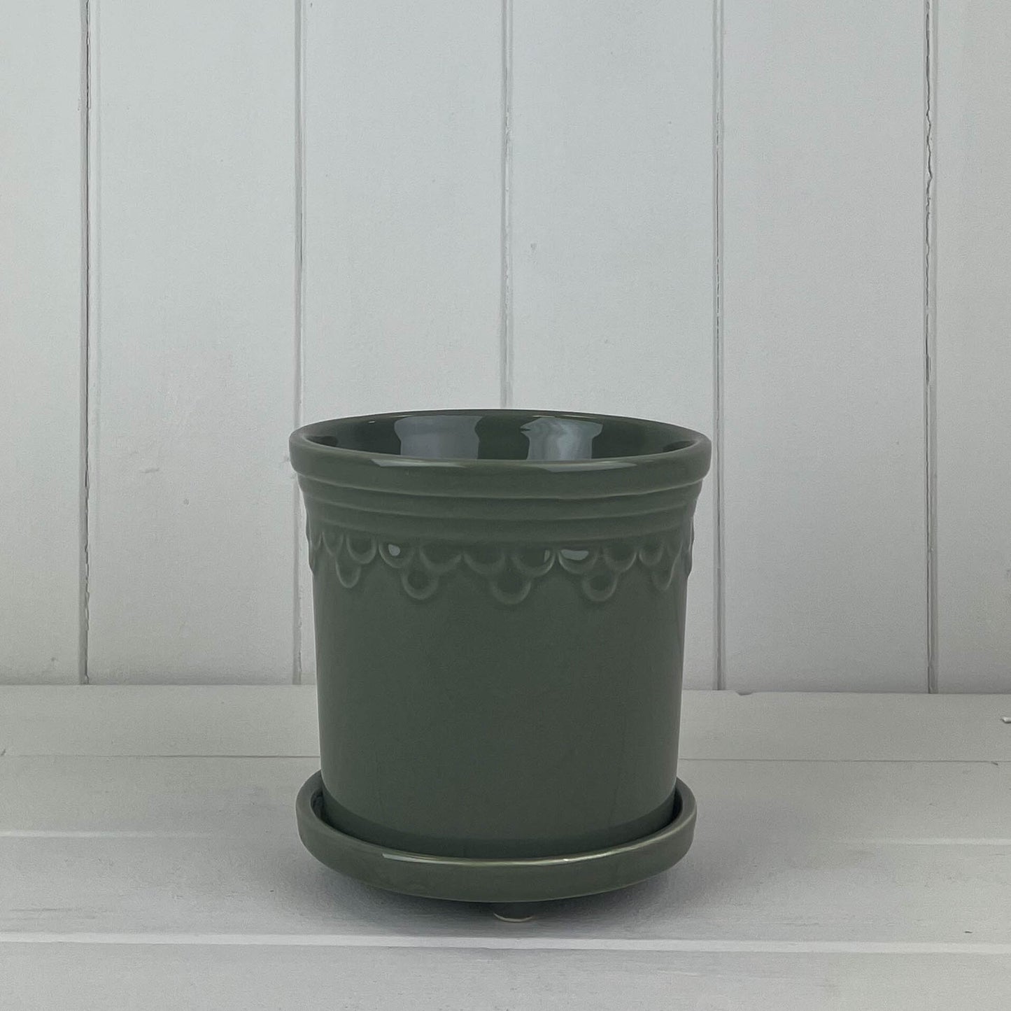 Sage Saucer Pots