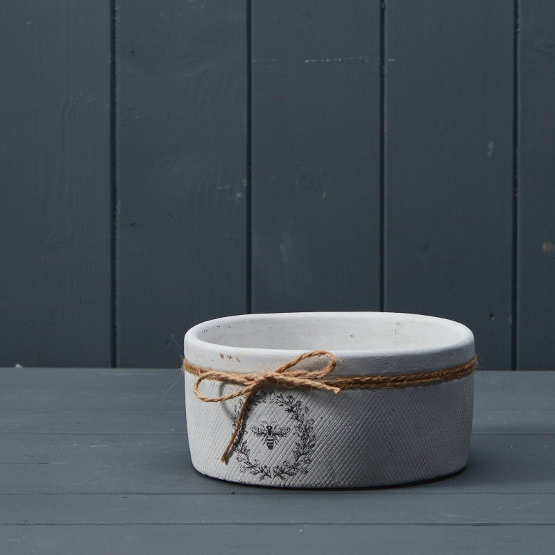 White Bee Pot