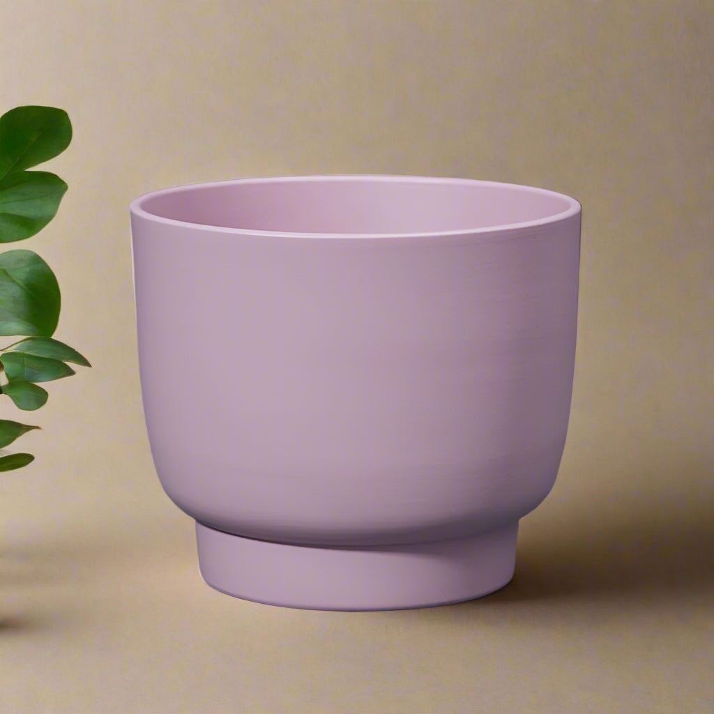 Griebling Lavender Ceramic Footed Pot