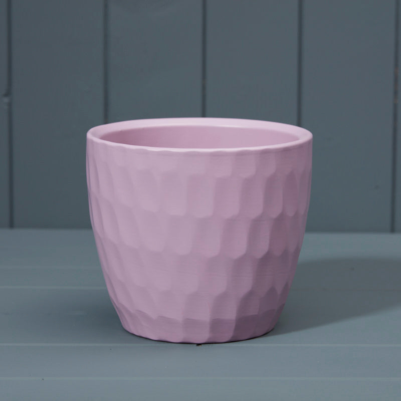 Matt Lavender Griebling Carve Pot