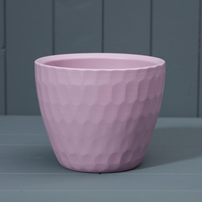 Matt Lavender Griebling Carve Pot
