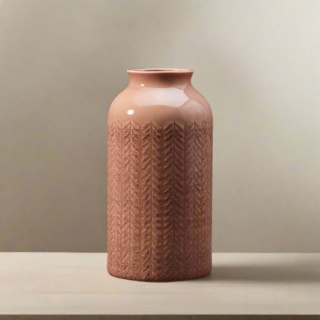 Pink Tall Ceramic Vase