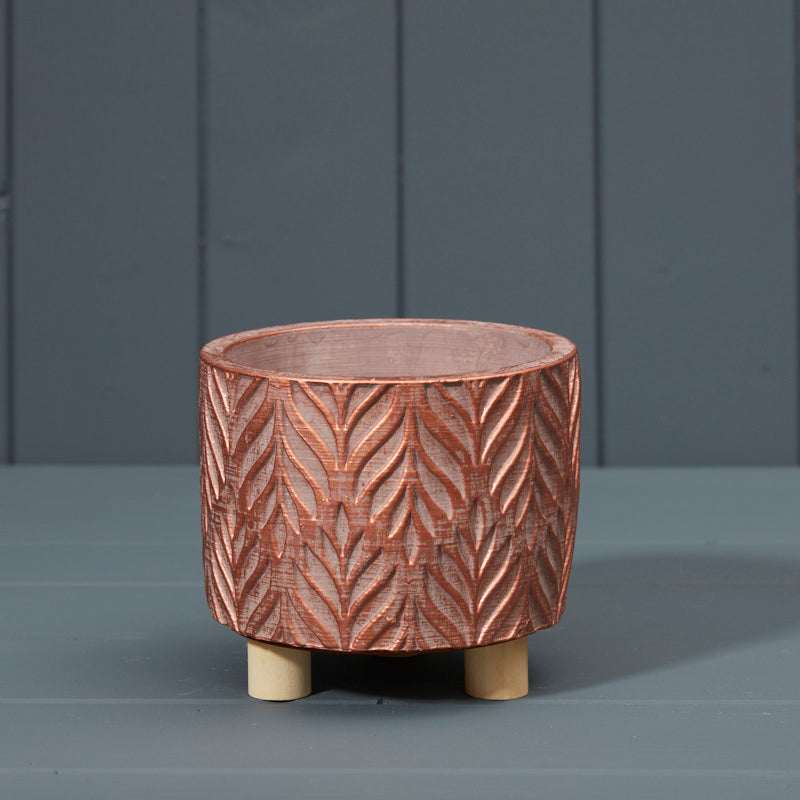 Gold Cement Planter