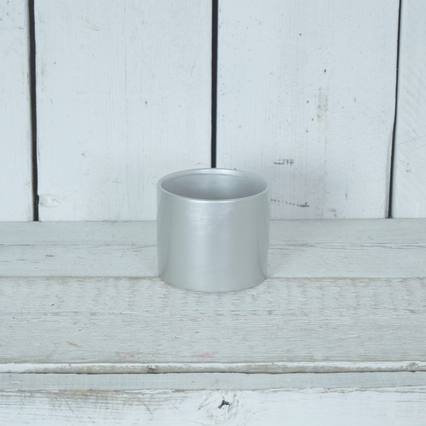 Metallic Silver Planter