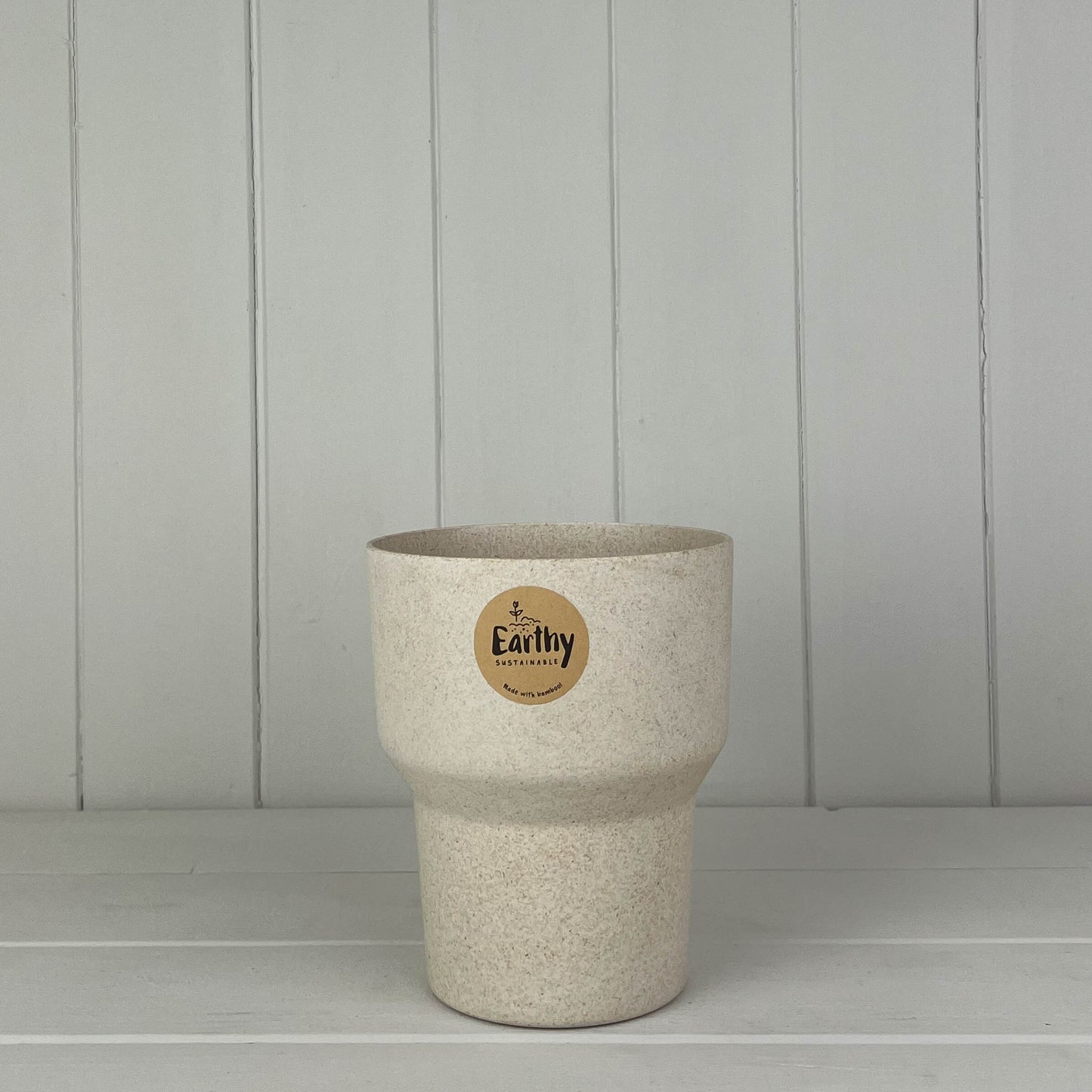 Natural Cream Bamboo Orchid Planter