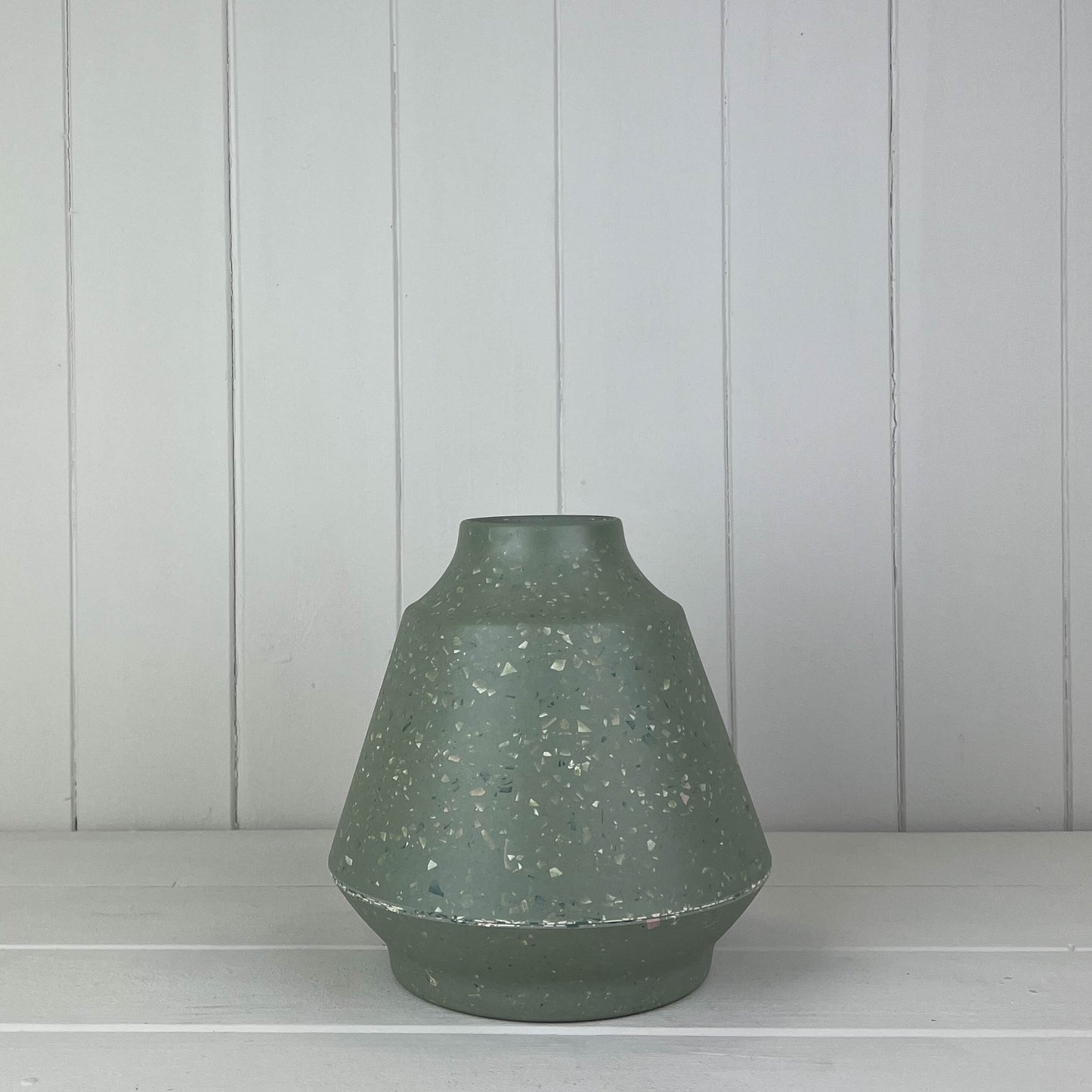 Bamboo Skandi Terrazzo Sage Vases