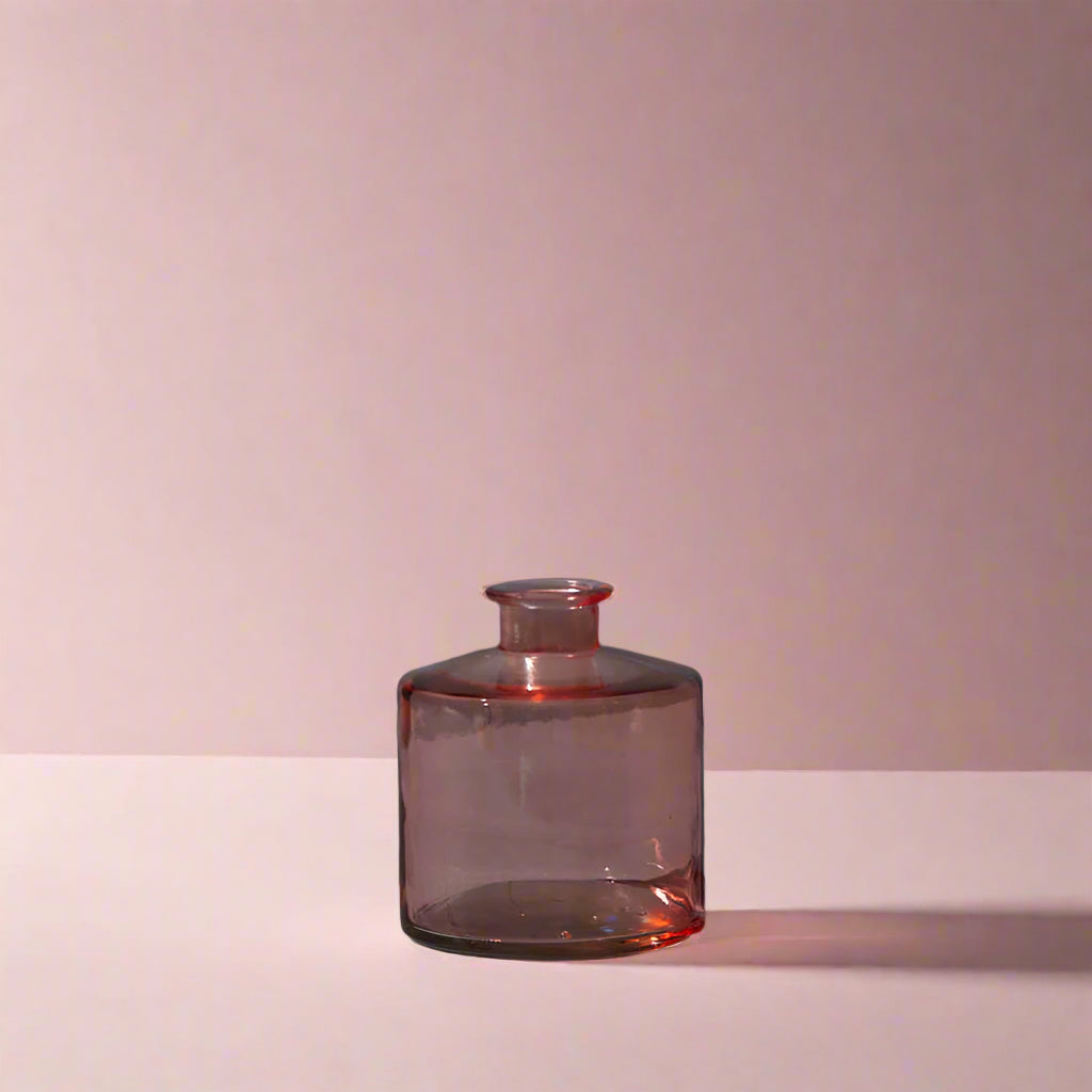 Rose Squat Glass Bottle