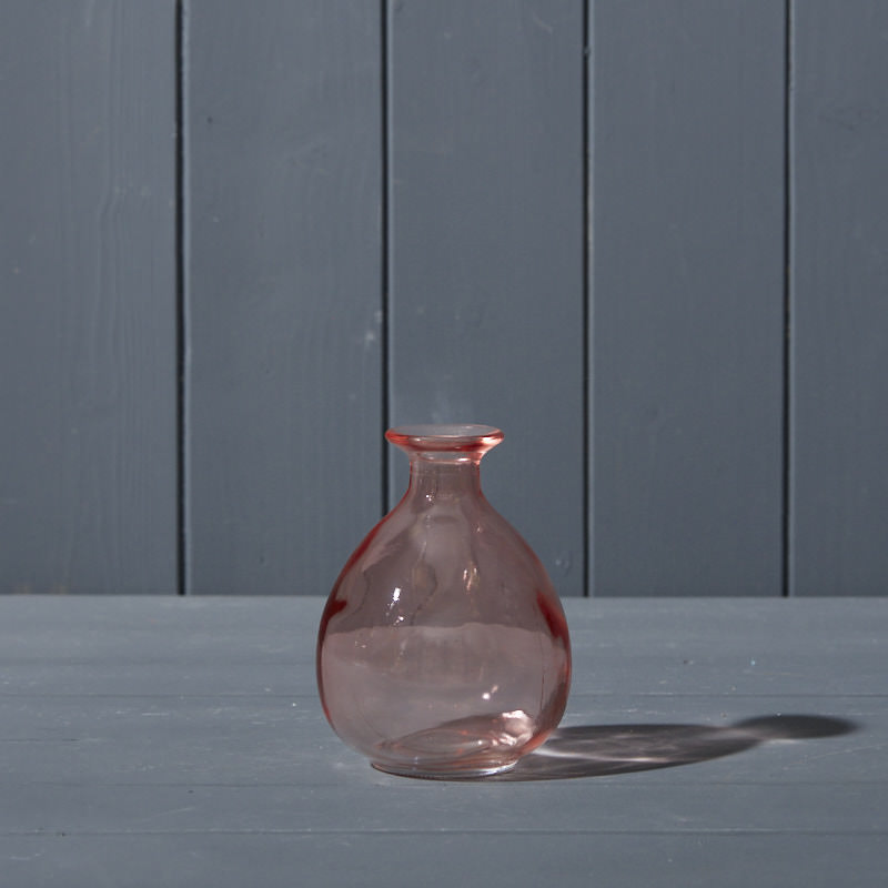 Rose Glass Bud Vase