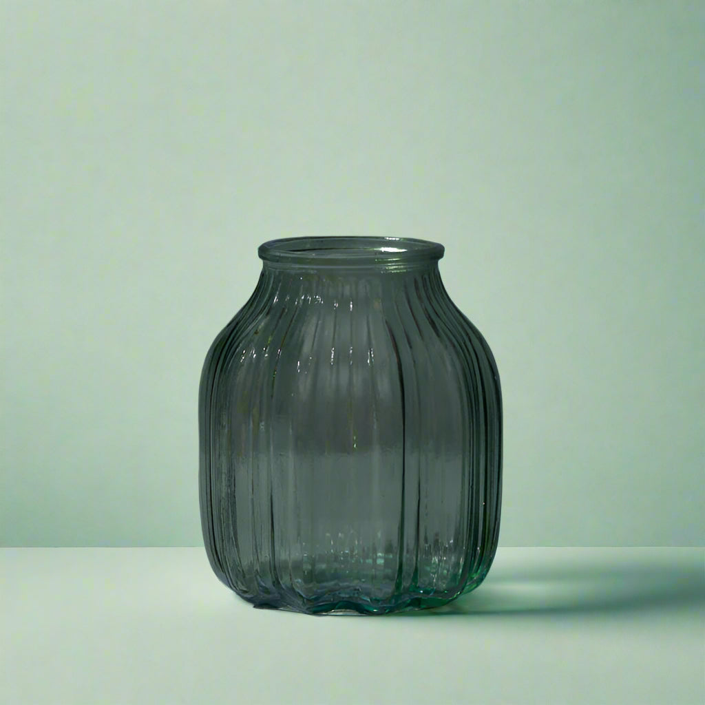 Vintage Green Glass Vase