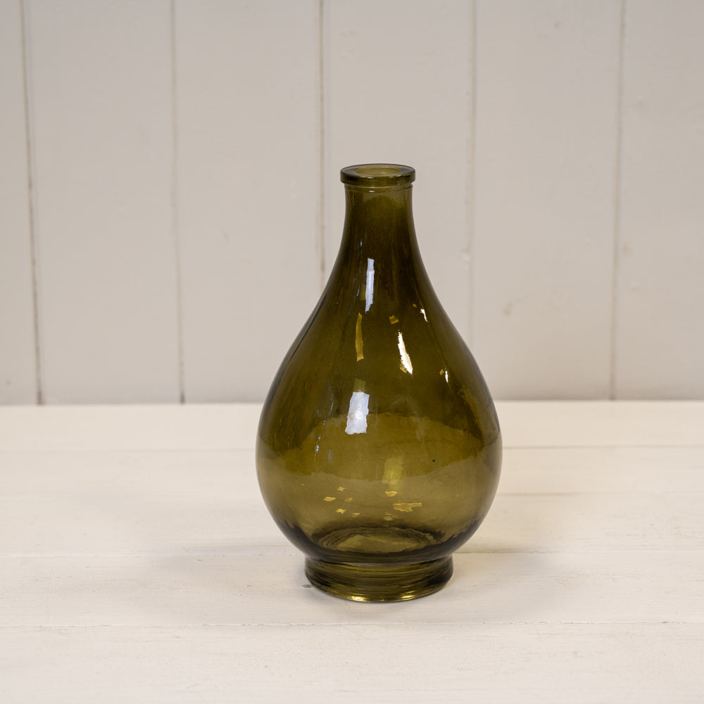 Olive Green Medium Bud Vase