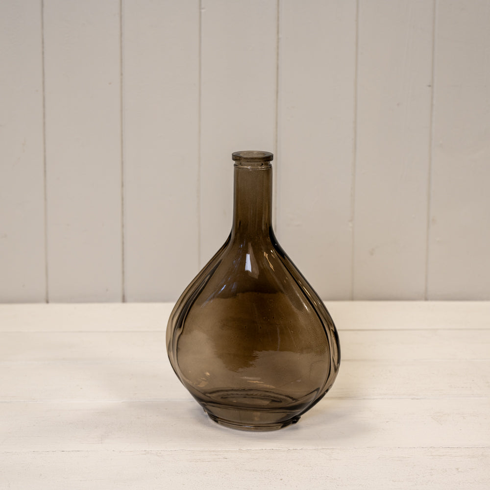 Warm Grey Wide Bud Vase