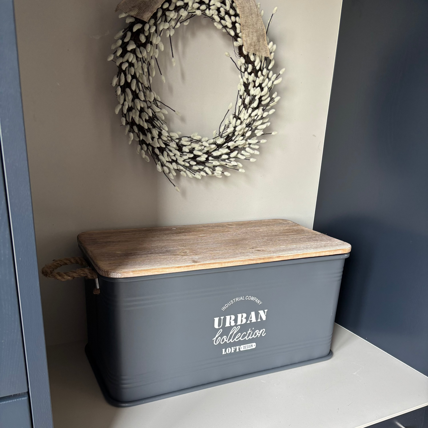 Set Of Three Grey Urban Rectangular Storage Containers