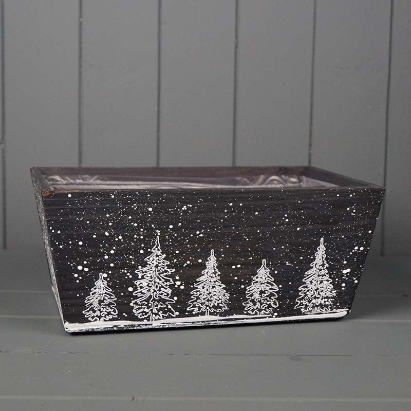 Winter Wonderland Wooden Trough