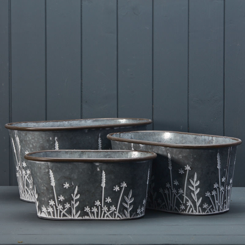 Meadow Oval Planters Set