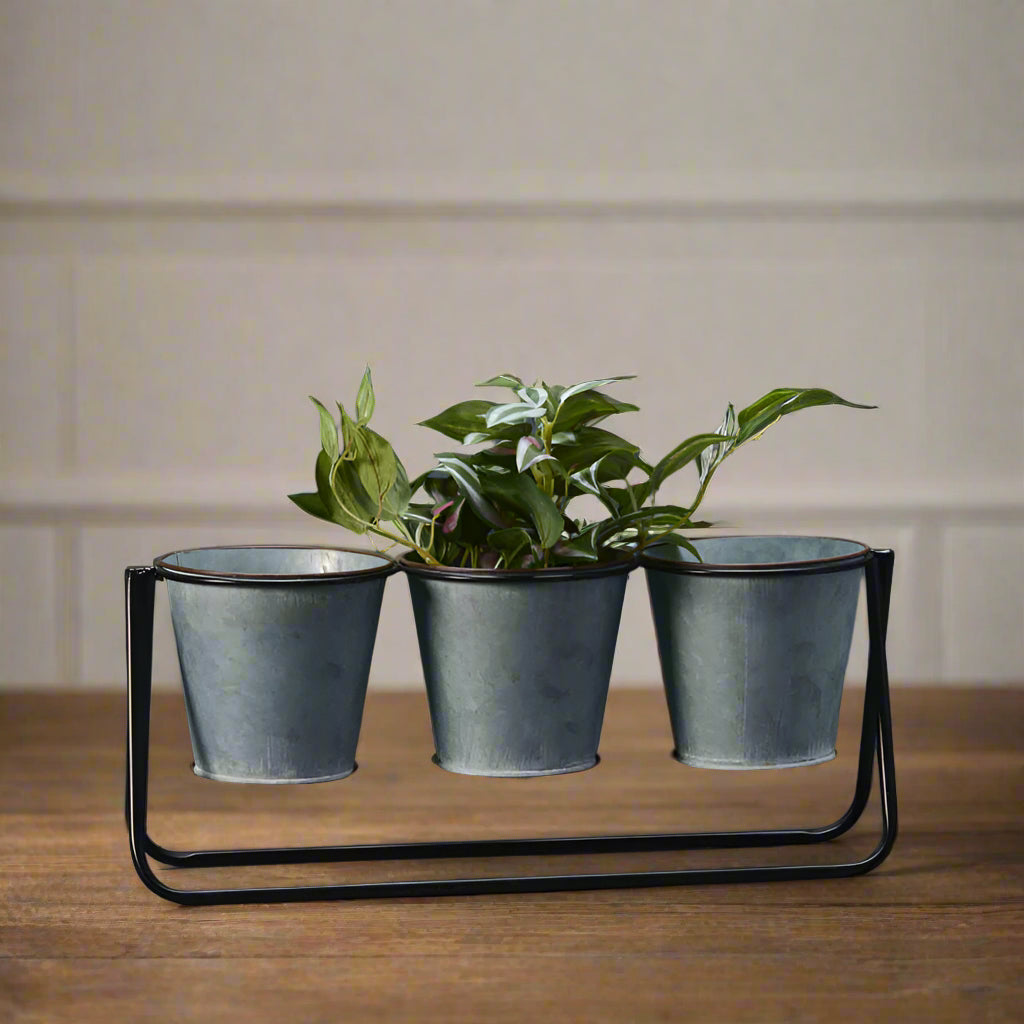 Trio Planter With 3 Pots
