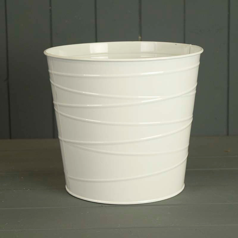 White Zinc Pot