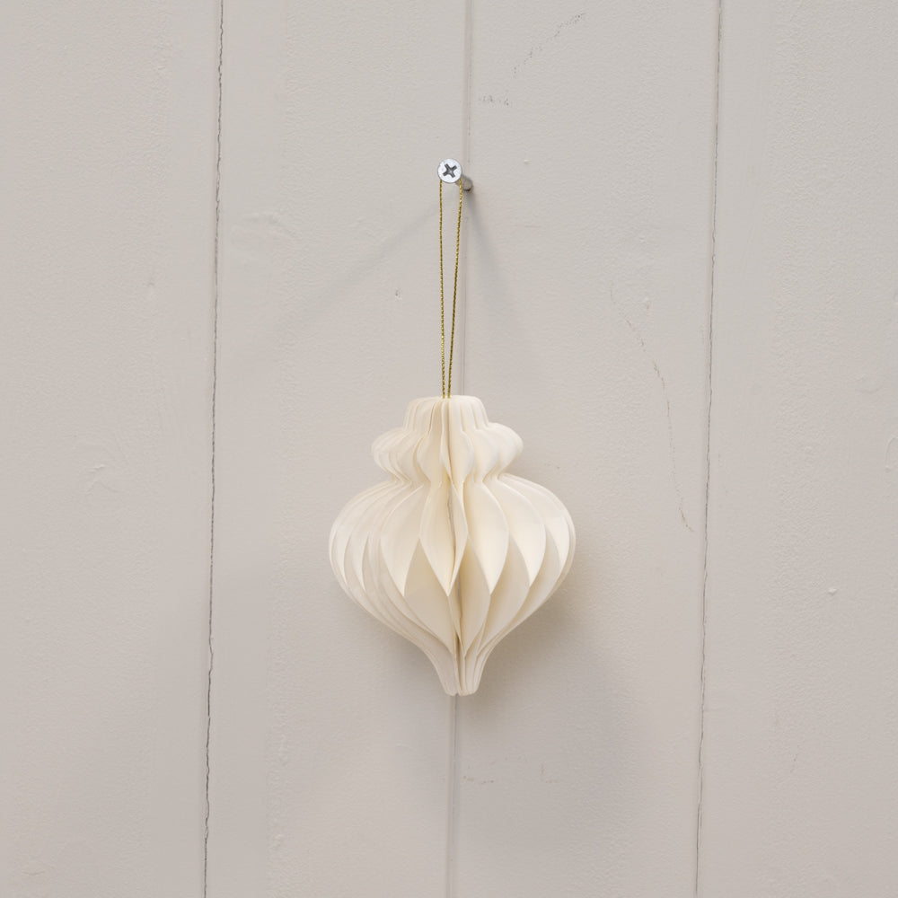 Off White Paper Baubles
