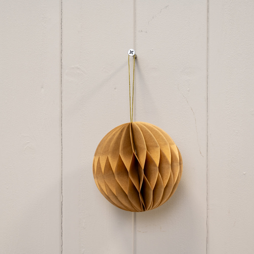 Caramel Paper Baubles